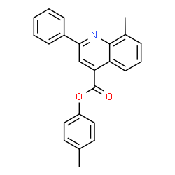 4-methylphenyl 8-methyl-2-phenyl-4-quinolinecarboxylate结构式