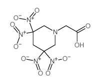 1-Piperidineaceticacid, 3,3,5,5-tetranitro-结构式