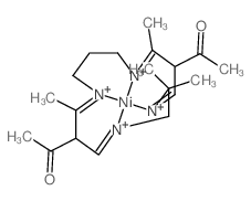 Nickel,[[1,1'-(2,2,7,13-tetramethyl-1,4,8,12-tetraazacyclopentadeca-4,7,12,15-tetraene-6,14-diyl)bis[ethanonato]](2-)-N1,N4,N8,N12]-,(SP-4-4)- (9CI) Structure