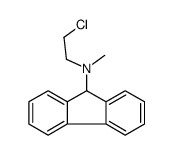 N-(2-chloroethyl)-N-methyl-9H-fluoren-9-amine Structure