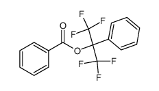 Benzoesaeure-i-(1,1,1,3,3,3-hexafluoro-2-phenyl)-propylester结构式