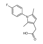 2-[1-(4-fluorophenyl)-2,5-dimethylpyrrol-3-yl]acetic acid Structure