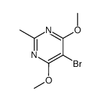 5-溴-4,6-二甲氧基-2-甲基嘧啶结构式