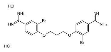 Dibromopropamidine Dihydrochloride Structure