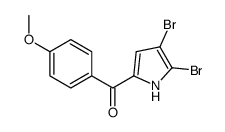 (4,5-dibromo-1H-pyrrol-2-yl)-(4-methoxyphenyl)methanone结构式