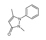 1,3-Dimethyl-2-phenyl-1H-pyrazole-5(2H)-one Structure