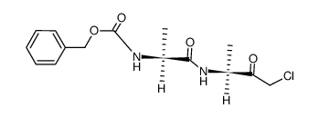 benzyloxycarbonylalanyl-alanine chloromethyl ketone Structure