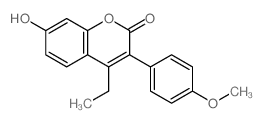 2H-1-Benzopyran-2-one,4-ethyl-7-hydroxy-3-(4-methoxyphenyl)- picture