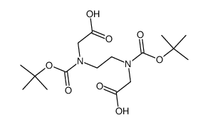 N,N'-bis(tert-butoxycarbonyl)ethylenediamine-N'N'-diacetic acid Structure