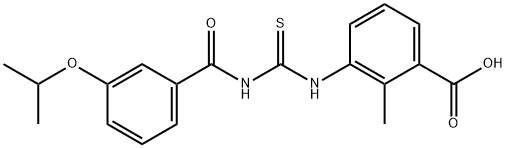 2-methyl-3-[[[[3-(1-methylethoxy)benzoyl]amino]thioxomethyl]amino]-benzoic acid picture