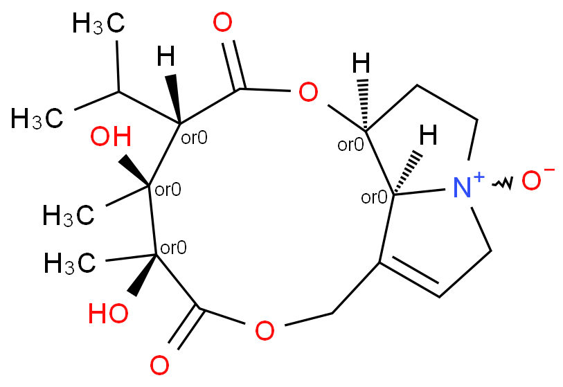 Trichodesmine N-oxide Structure