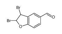 2,3-dibromo-2,3-dihydro-1-benzofuran-5-carbaldehyde Structure