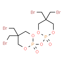 2,2'-oxybis[5,5-bis(bromomethyl)-1,3,2-dioxaphosphorinane] 2,2'-dioxide Structure