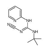 1-tert-Butyl-2-cyano-3-(2-pyridyl)guanidine结构式