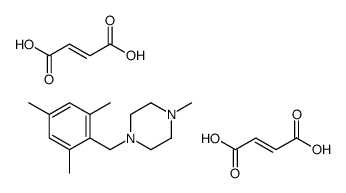 (E)-but-2-enedioic acid,1-methyl-4-[(2,4,6-trimethylphenyl)methyl]piperazine结构式