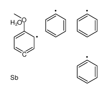 (4-methoxyphenyl)-triphenylantimony,hydrate Structure