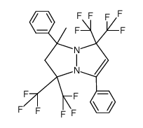 6-Methyl-2,6-diphenyl-4,4,8,8-tetrakis(trifluormethyl)-1,5-diazabicyclo[3.3.0]oct-2-en结构式