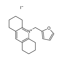 10-(furan-2-ylmethyl)-1,2,3,4,5,6,7,8-octahydroacridin-10-ium,iodide Structure