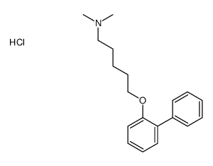 N,N-dimethyl-5-(2-phenylphenoxy)pentan-1-amine,hydrochloride结构式