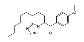 2-imidazol-1-yl-1-(4-methoxyphenyl)undecan-1-one结构式