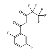 1-(2,5-difluorophenyl)-4,4,5,5,5-pentafluoropentane-1,3-dione结构式