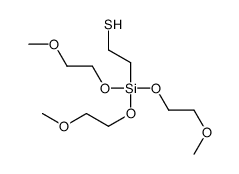 2-[tris(2-methoxyethoxy)silyl]ethanethiol结构式