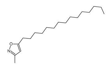 3-methyl-5-pentadecyl-1,2-oxazole结构式