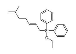 ethoxy-(6-methylhepta-2,6-dienyl)-diphenylsilane结构式