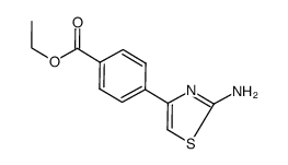 4-(2-AMINOTHIAZOL-4-YL)BENZOIC ACID ETHYL ESTER结构式