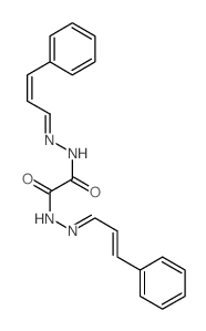 Ethanedioic acid,1,2-bis[2-(3-phenyl-2-propen-1-ylidene)hydrazide] Structure