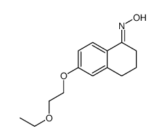 N-[6-(2-ethoxyethoxy)-3,4-dihydro-2H-naphthalen-1-ylidene]hydroxylamine结构式