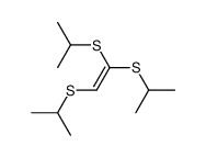 1,1,2-tris-isopropylsulfanyl-ethene Structure