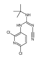 2-tert-butyl-1-cyano-3-(2,6-dichloropyridin-3-yl)guanidine结构式