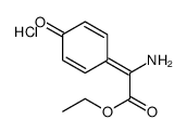 ethyl 2-amino-2-(4-oxocyclohexa-2,5-dien-1-ylidene)acetate,hydrochloride结构式