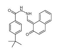 p-(tert-butyl)[(2-hydroxy-1-naphthyl)methylene]benzohydrazide Structure