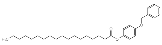 十八烷酸,4-(苯基甲氧基)苯基酯结构式