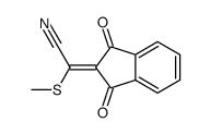 2-(1,3-dioxoinden-2-ylidene)-2-methylsulfanylacetonitrile结构式