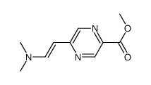 5-(2-dimethylamino-vinyl)-pyrazine-2-carboxylic acid methyl ester Structure