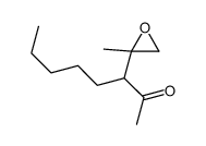 3-(2-methyloxiran-2-yl)octan-2-one结构式