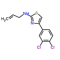 (4-(3,4-DICHLOROPHENYL)(2,5-THIAZOLYL))PROP-2-ENYLAMINE结构式