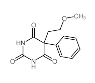 5-(2-methoxyethyl)-5-phenyl-1,3-diazinane-2,4,6-trione结构式