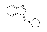 3-[(1-pyrrolidinyl)methylene]-3H-indole结构式