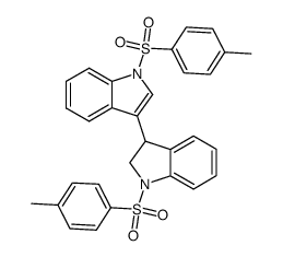 1-tosyl-3-(1-tosylindolin-3-yl)-1H-indole结构式