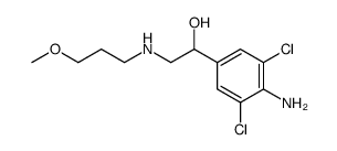 1-(4-Amino-3,5-dichloro-phenyl)-2-(3-methoxy-propylamino)-ethanol结构式