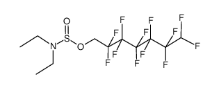 2,2,3,3,4,4,5,5,6,6,7,7-dodecafluoroheptyl diethylamidosulfite结构式