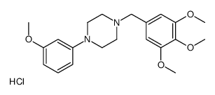 1-(3-methoxyphenyl)-4-[(3,4,5-trimethoxyphenyl)methyl]piperazine,hydrochloride Structure