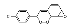 3-(4-chlorophenyl)-3,6a,7a,7b-tetrahydrooxireno[2',3':5,6]benzo[1,2-c][1,2]dioxine结构式