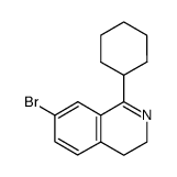 7-bromo-1-cyclohexyl-3,4-dihydroisoquinoline Structure