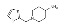 1-(2-噻吩甲基)哌啶-4-胺结构式