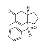 4-oxo-3-methyl-1-(phenylsulfonyl)-cis-bicyclo[4.3.0]non-2-ene结构式